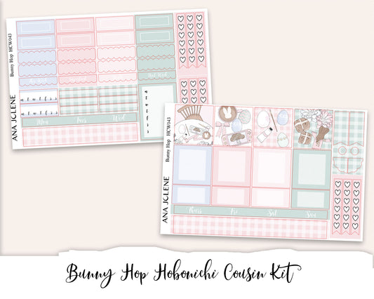 BUNNY HOP Hobonichi Cousin Weekly Planner Sticker Kit