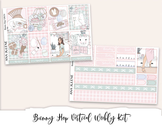 BUNNY HOP Planner Sticker Kit (Vertical Weekly)