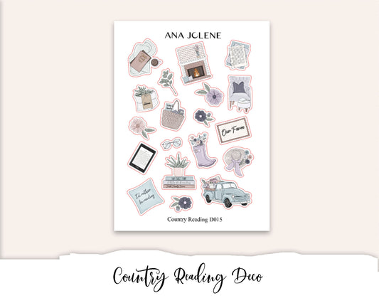 COUNTRY READING Deco Stickers
