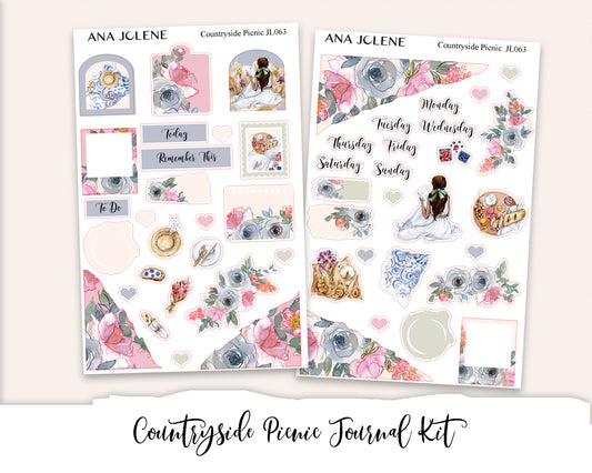 COUNTRYSIDE PICNIC Mini Journal Sticker Kit