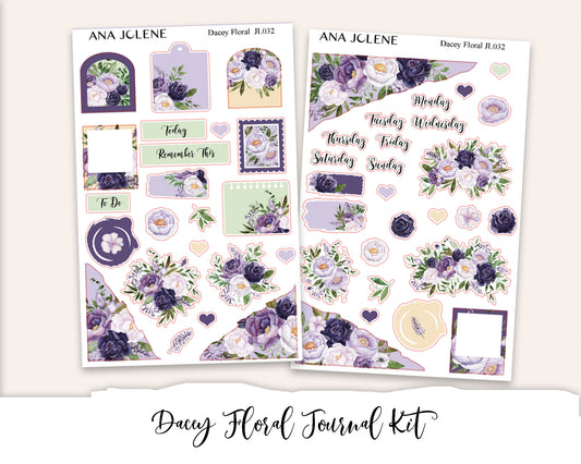 DACEY FLORAL Bullet Journaling Sticker Kit