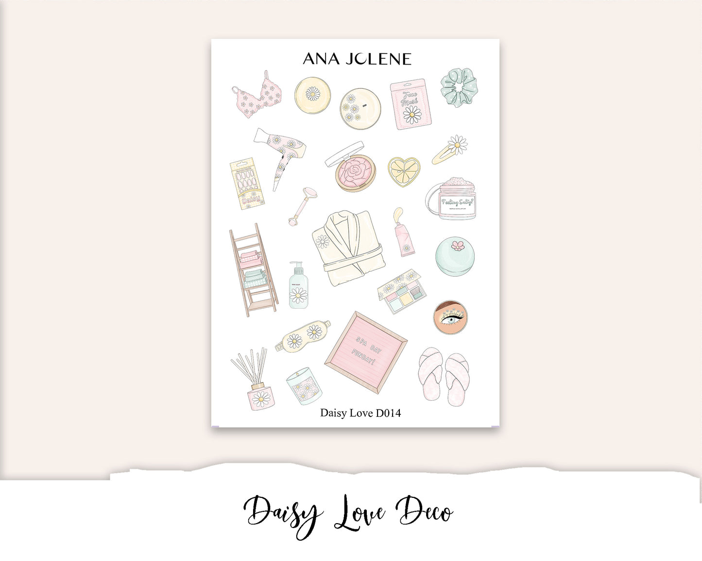 DAISY LOVE EC A5 Monthly Planner Sticker Kit