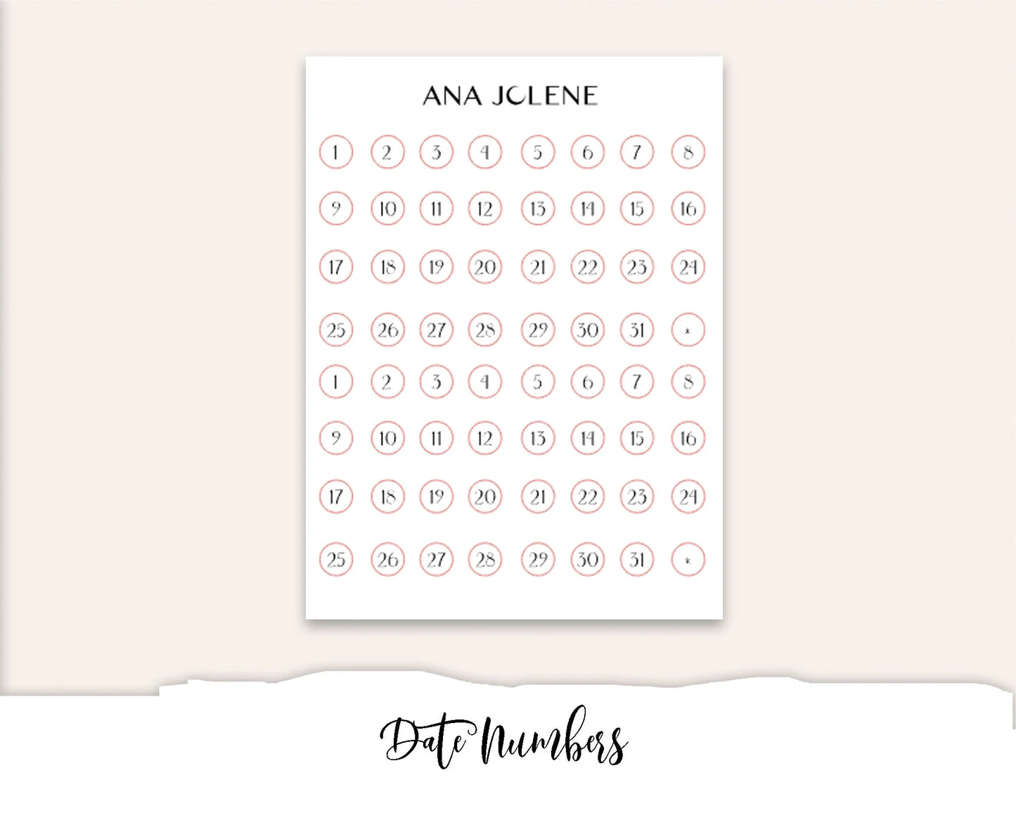 SAKURA Mini Journal Sticker Kit