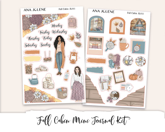 FALL CABIN Mini Journal Sticker Kit