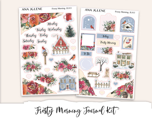 FROSTY MORNING Mini Journal Sticker Kit