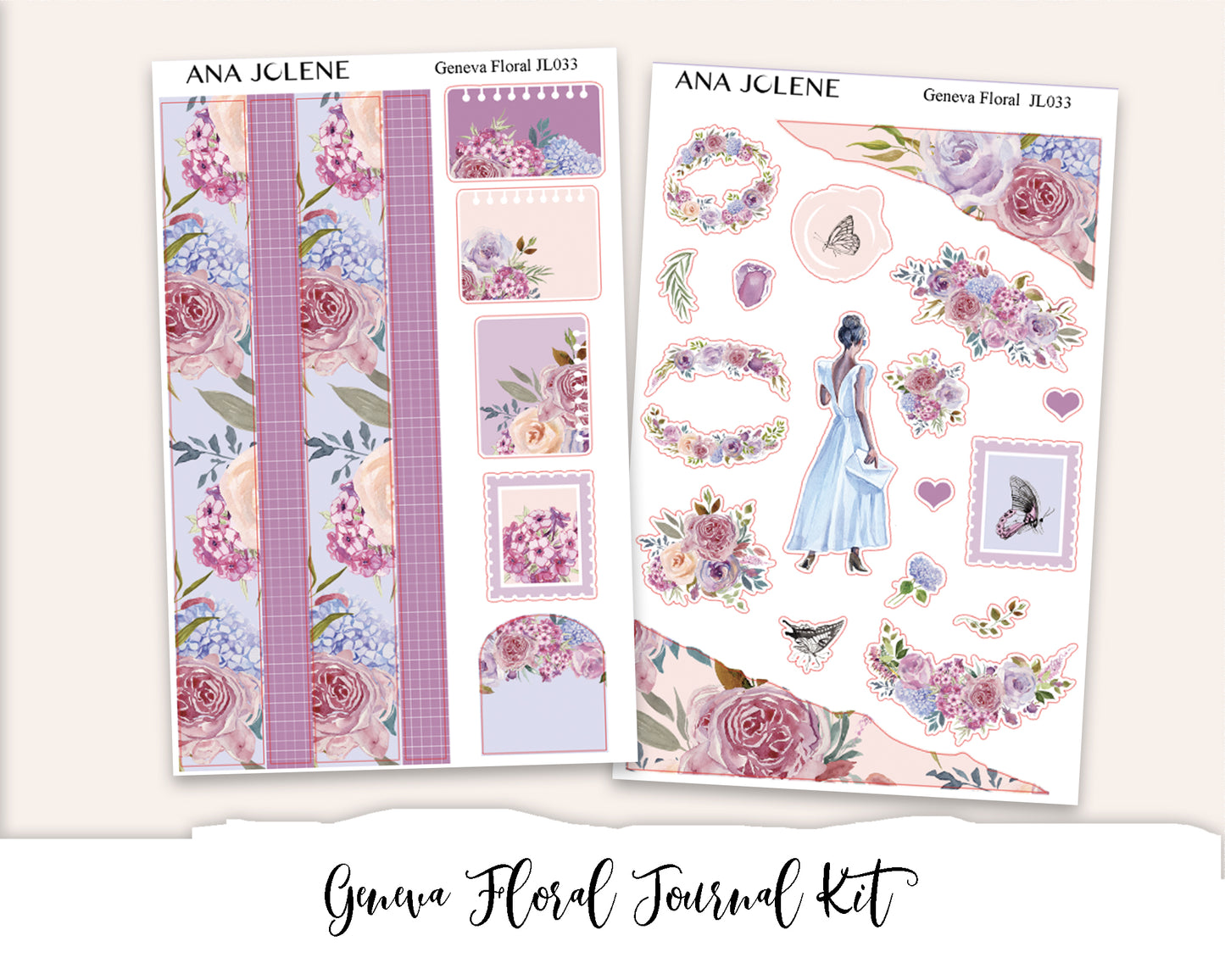 GENEVA FLORAL Bullet Journaling Sticker Kit