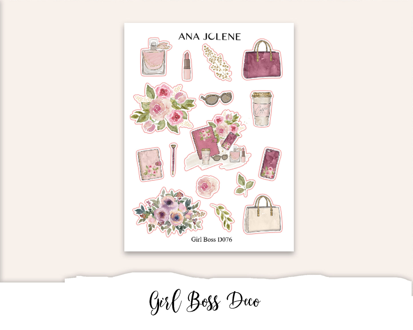 GIRL BOSS Planner Sticker Kit (Vertical Weekly)