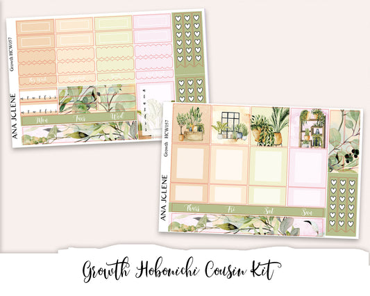 GROWTH Hobonichi Cousin Weekly Planner Sticker Kit
