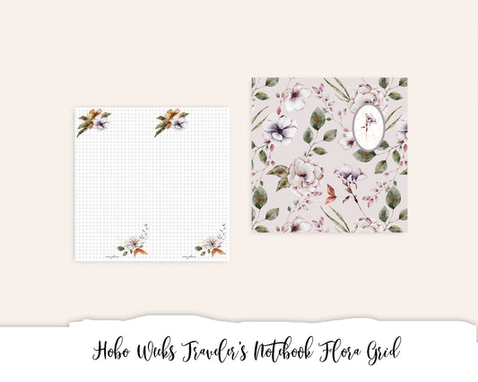 Hobonichi Weeks Traveler's Notebook Printable - Flora Grid