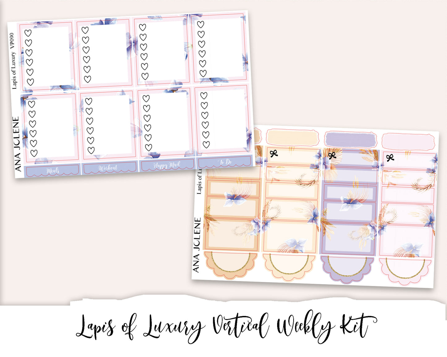 LAPIS OF LUXURY Planner Sticker Kit (Vertical Weekly)