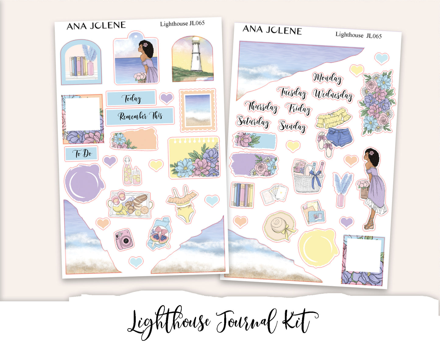 LIGHTHOUSE Mini Journal Sticker Kit