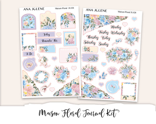 MAISON FLORAL Full Journal Sticker Kit