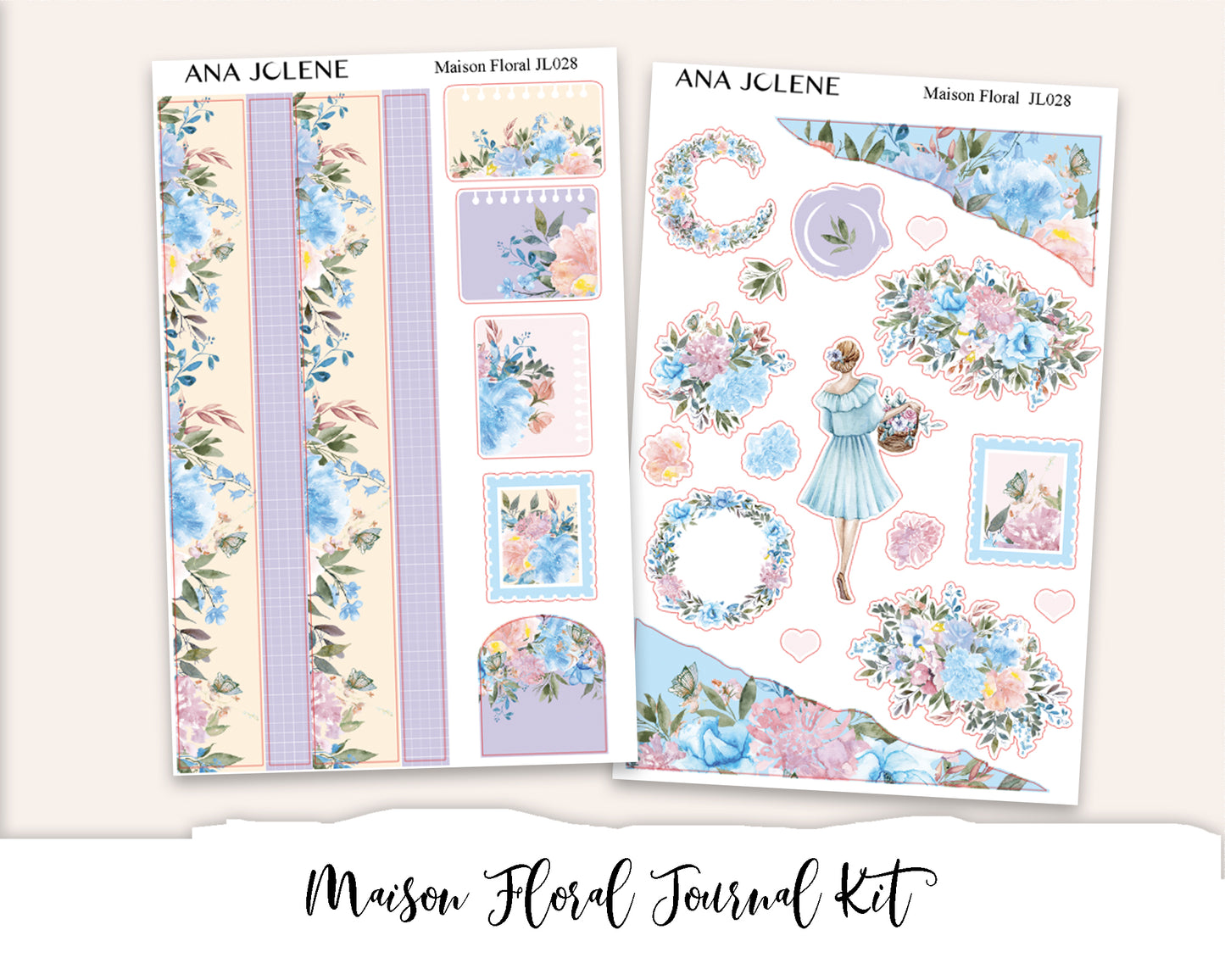 MAISON FLORAL Full Journal Sticker Kit