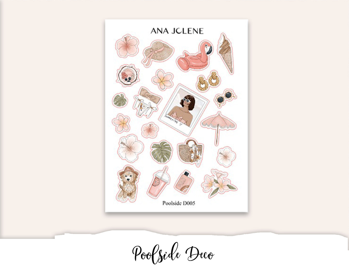 POOLSIDE Mini Journal Sticker Kit