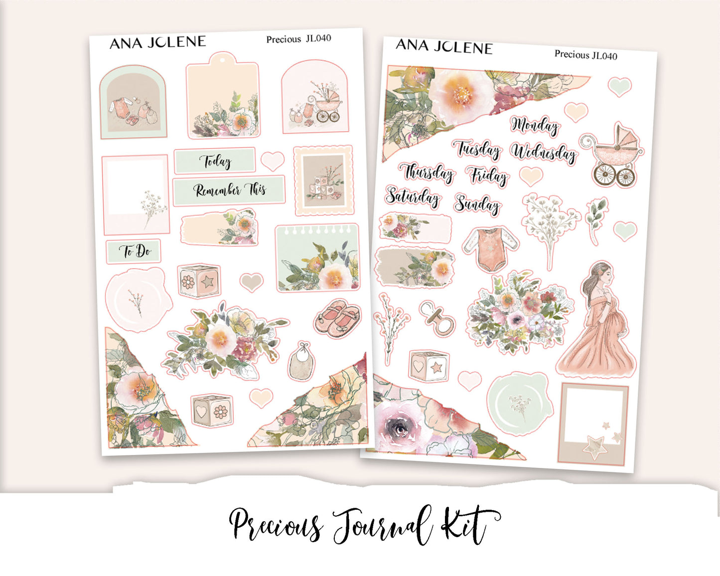 PRECIOUS Mini Journal Sticker Kit