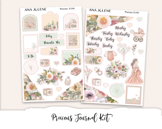 PRECIOUS  Mini Journal Sticker Kit