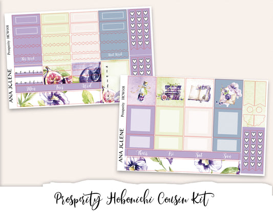 PROSPERITY Hobonichi Cousin Weekly Planner Sticker Kit