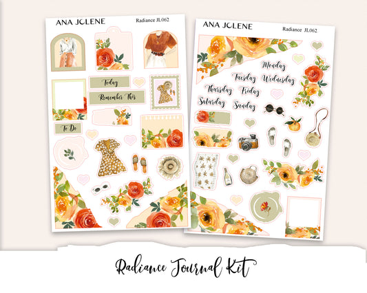RADIANCE Mini Journal Sticker Kit