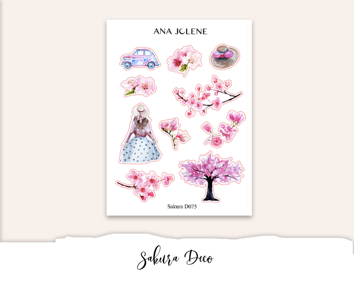 SAKURA Mini Journal Sticker Kit