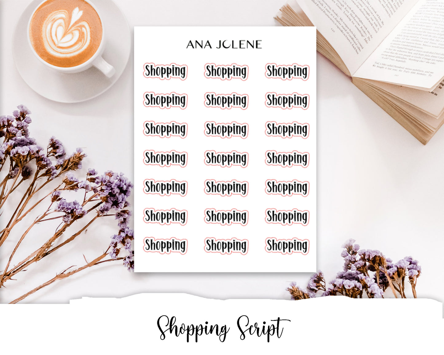 Shopping Script Stickers
