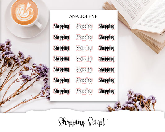 Shopping Script Stickers