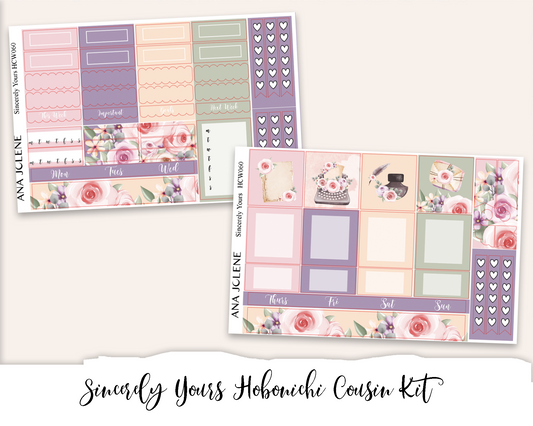 SINCERELY YOURS Hobonichi Cousin Weekly Planner Sticker Kit