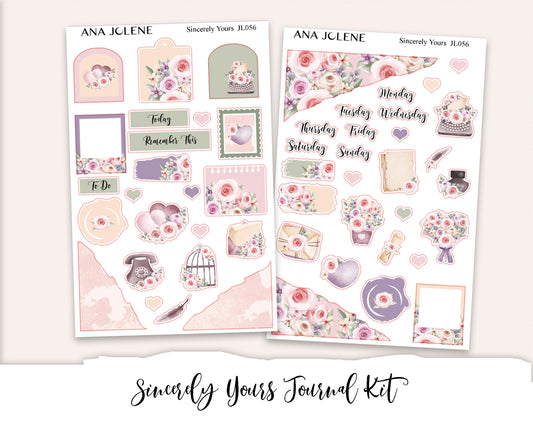 SINCERELY YOURS Mini Journal Sticker Kit