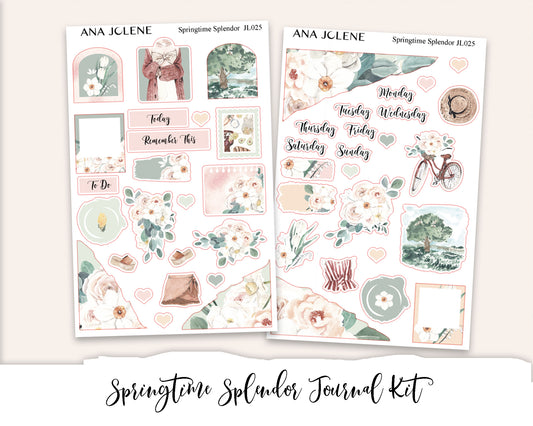SPRINGTIME SPLENDOR Mini Journal Sticker Kit