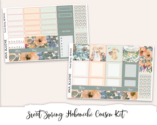 SWEET SPRING Hobonichi Cousin Weekly Planner Sticker Kit