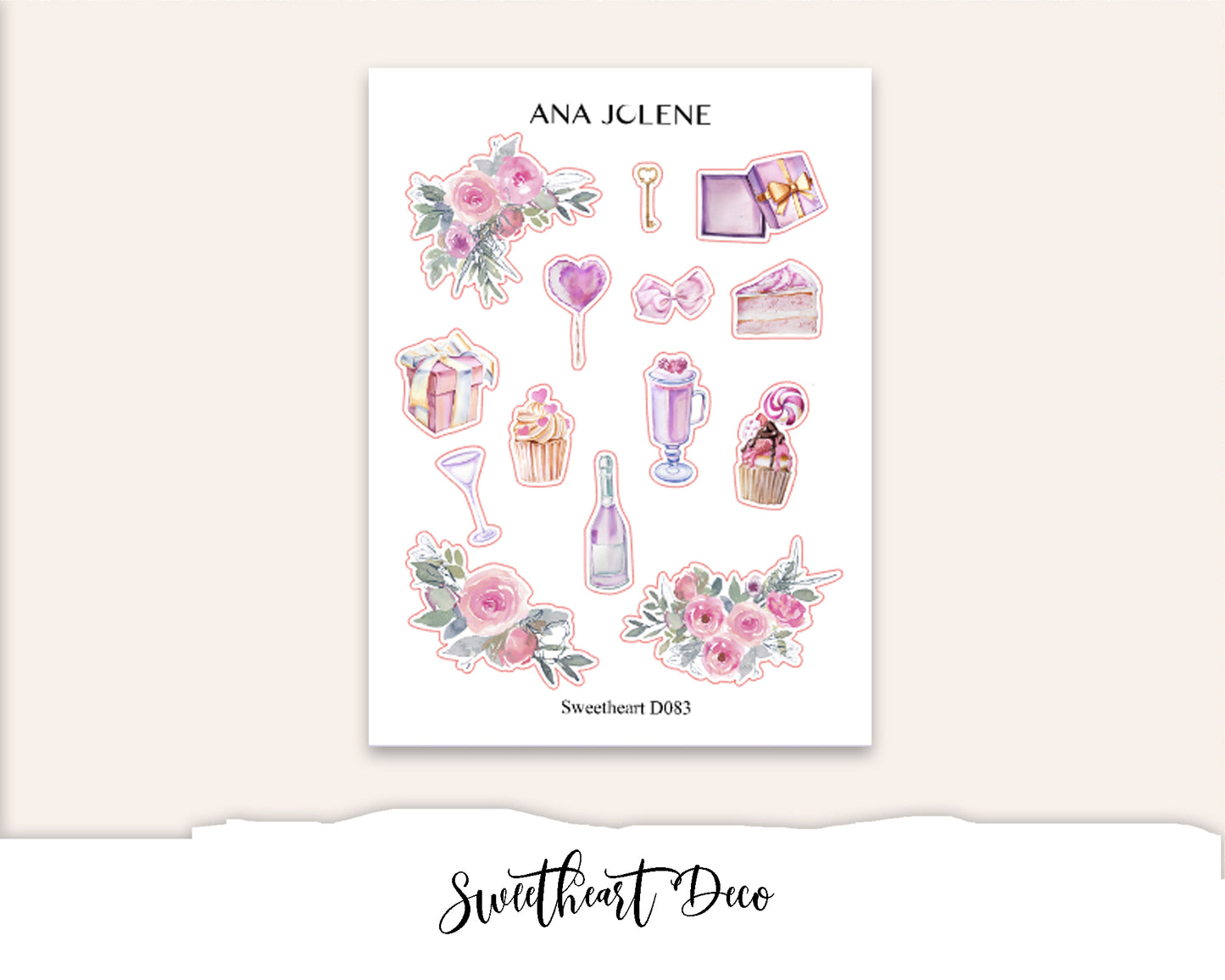 SWEETHEART Mini Journal Sticker Kit