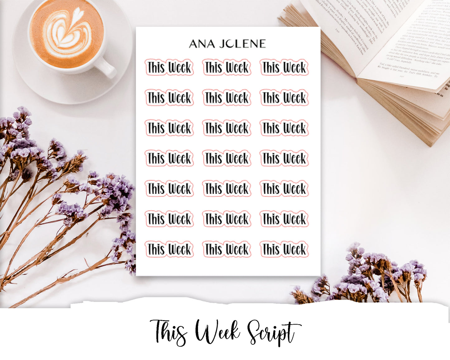 This Week Script Stickers