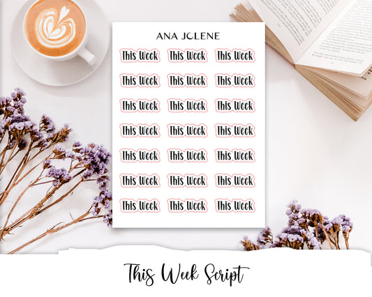 This Week Script Stickers