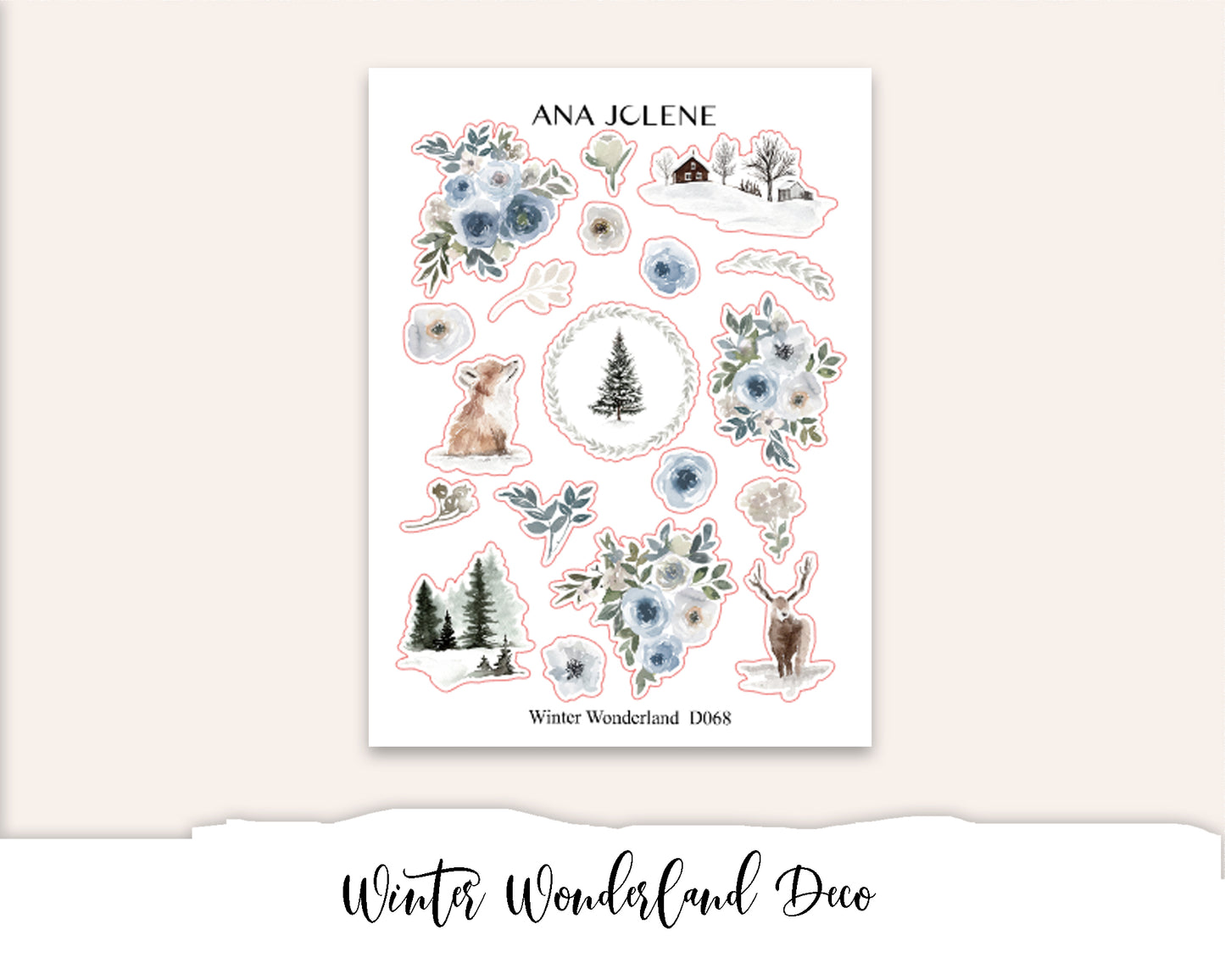 WINTER WONDERLAND Planner Sticker Kit (Vertical Weekly)