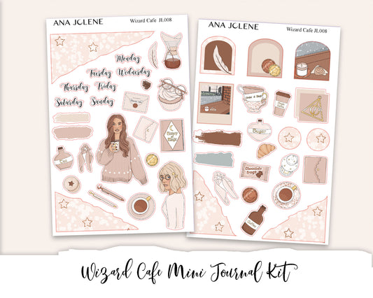 WIZARD CAFE Mini Journal Sticker Kit