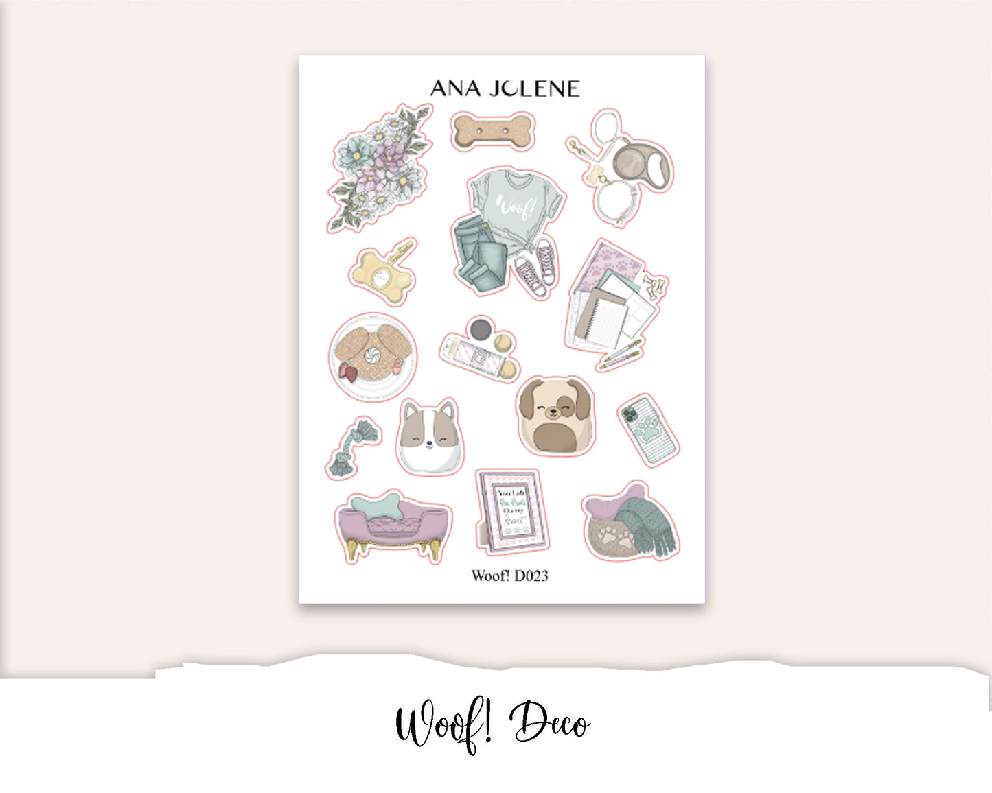 WOOF! Mini Journal Sticker Kit