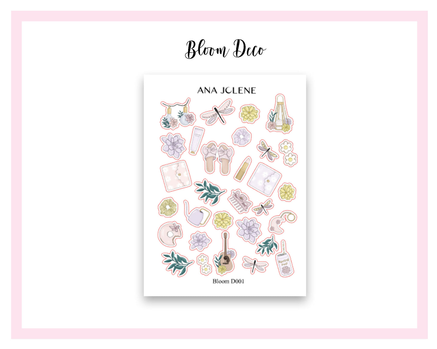 BLOOM EC A5 Monthly Planner Sticker Kit