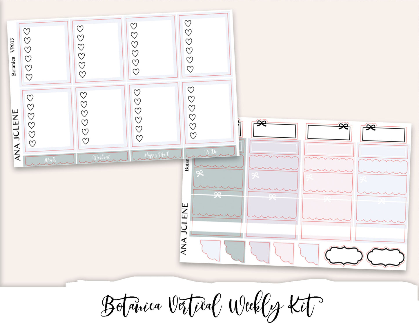BOTANICA Planner Sticker Kit (Vertical Weekly)
