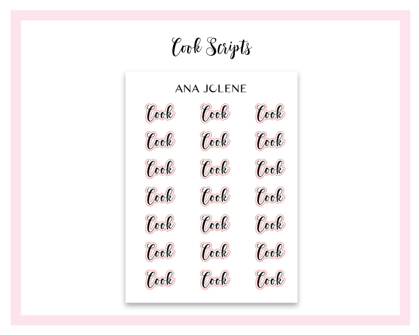 Cook Script Stickers