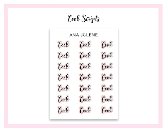 Cook Script Stickers
