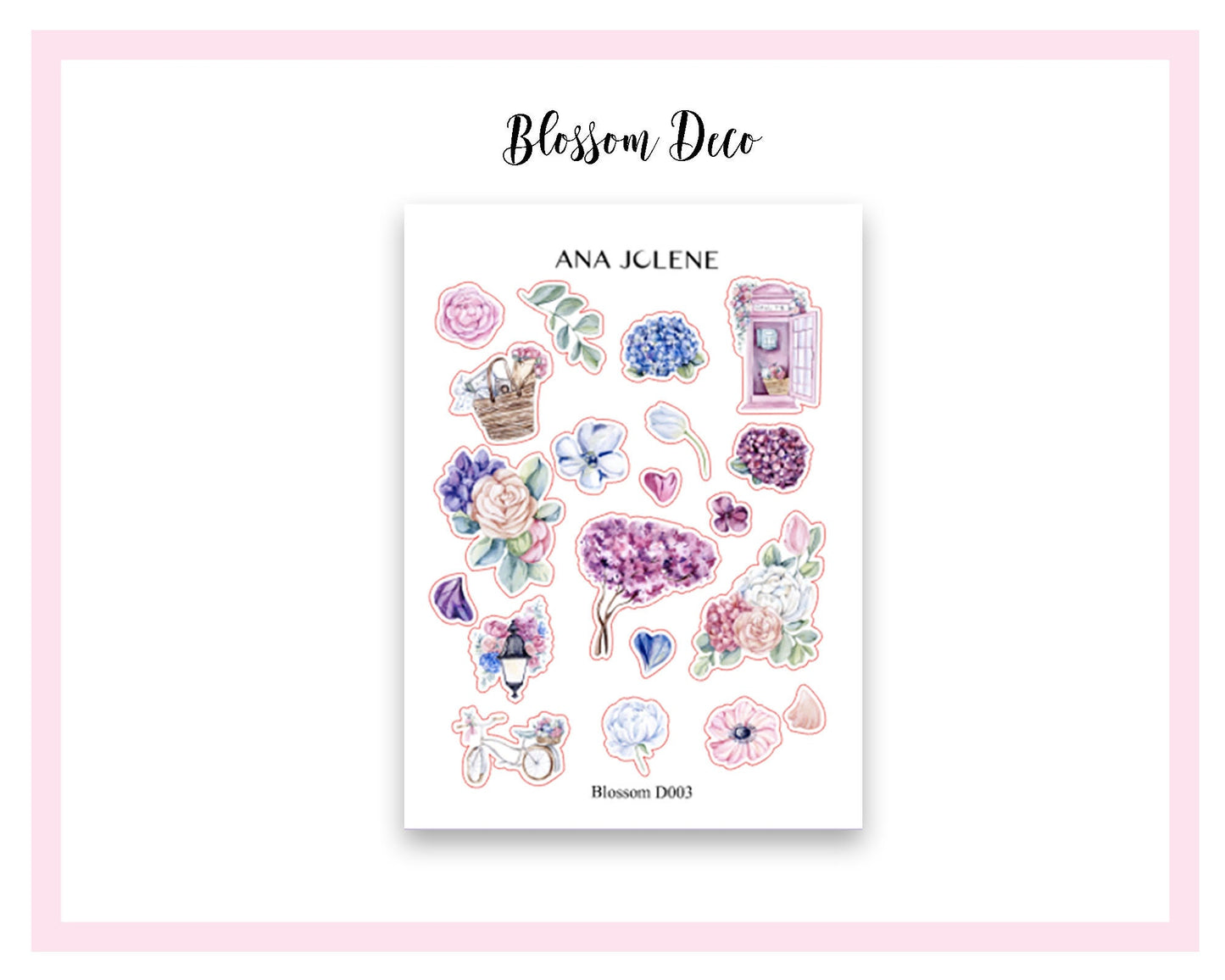 BLOSSOM Monthly Planner Sticker Kit (A5Wide)