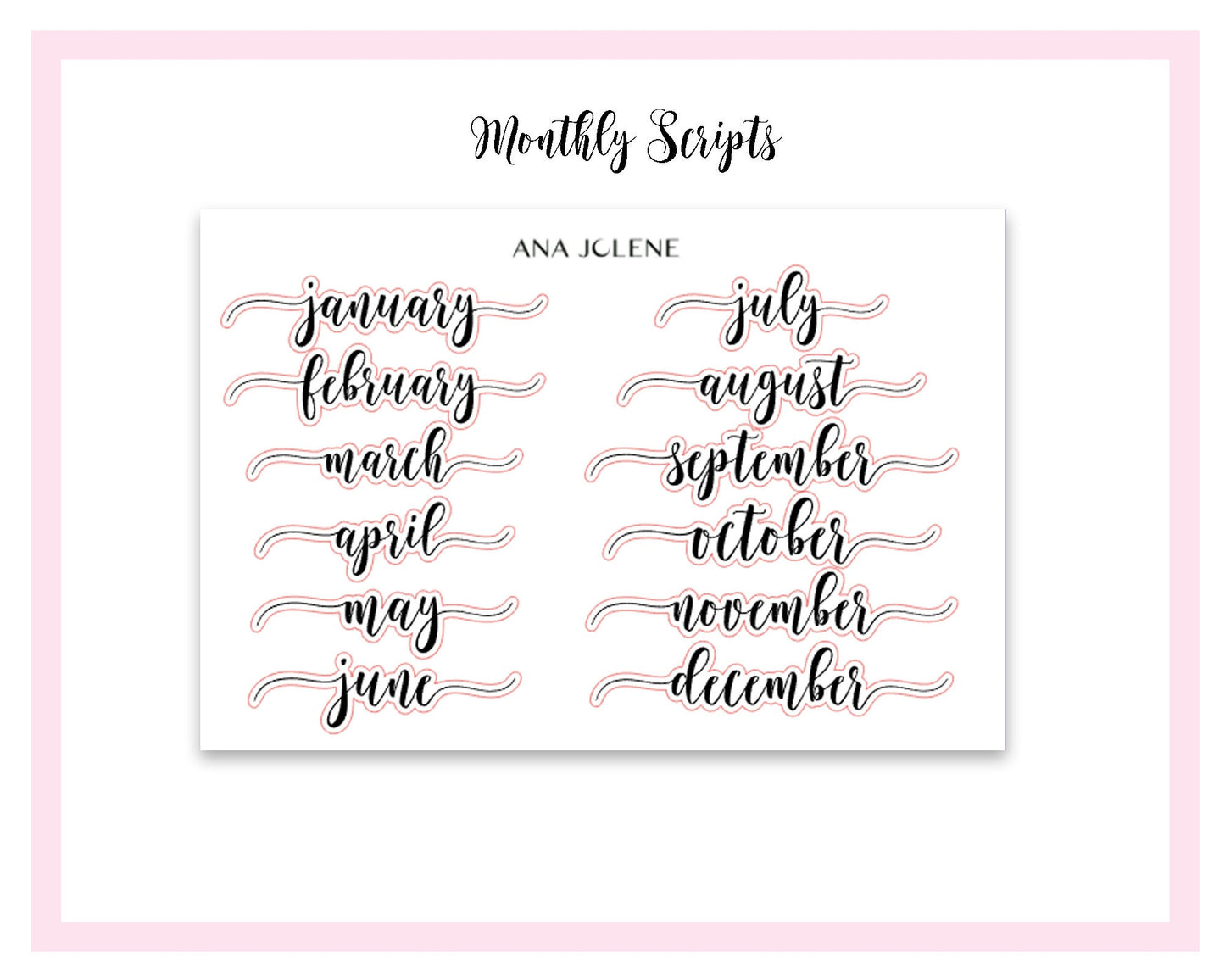 BLOSSOM Monthly Planner Sticker Kit (A5Wide)