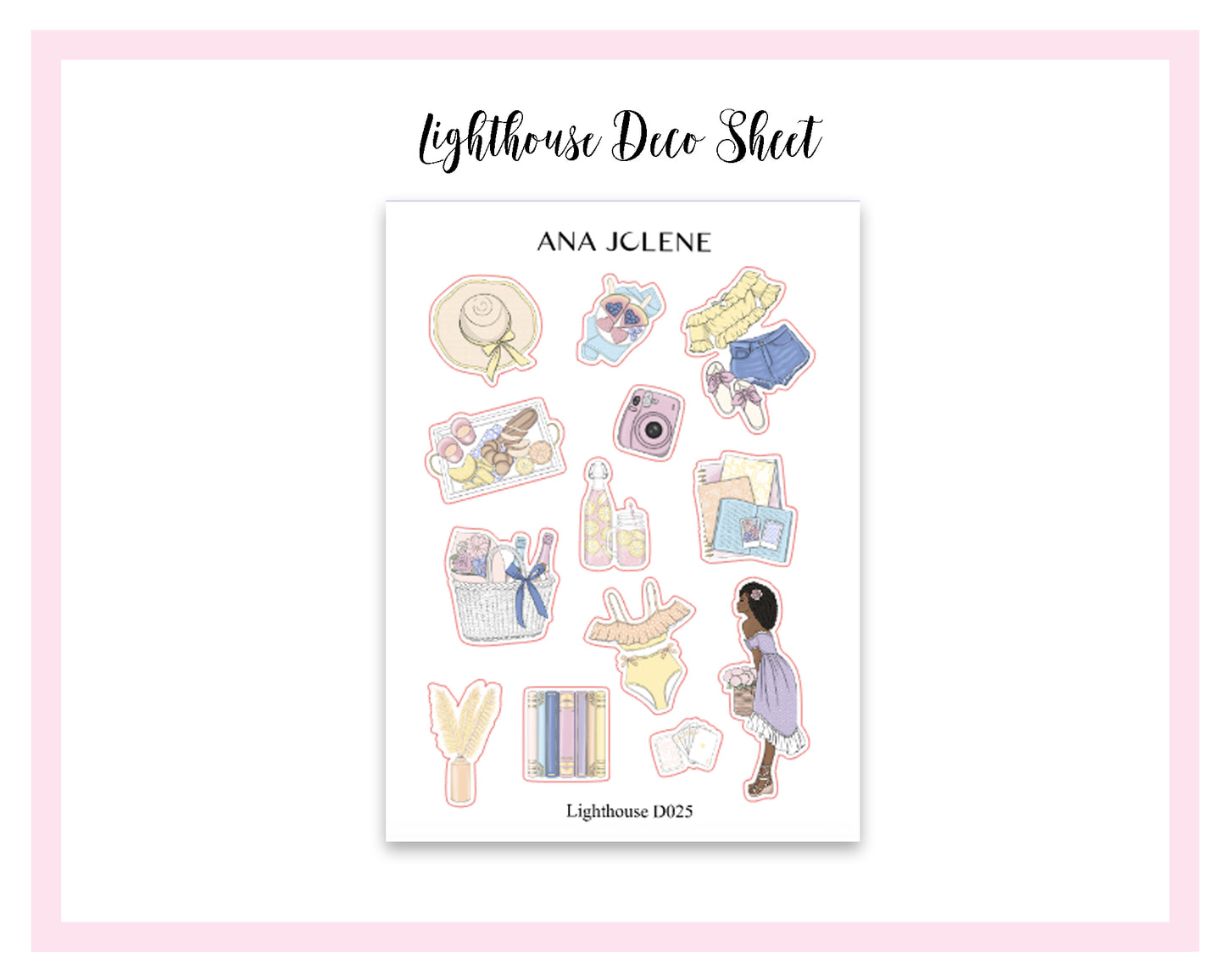 LIGHTHOUSE Monthly Planner Sticker Kit (A5Wide)