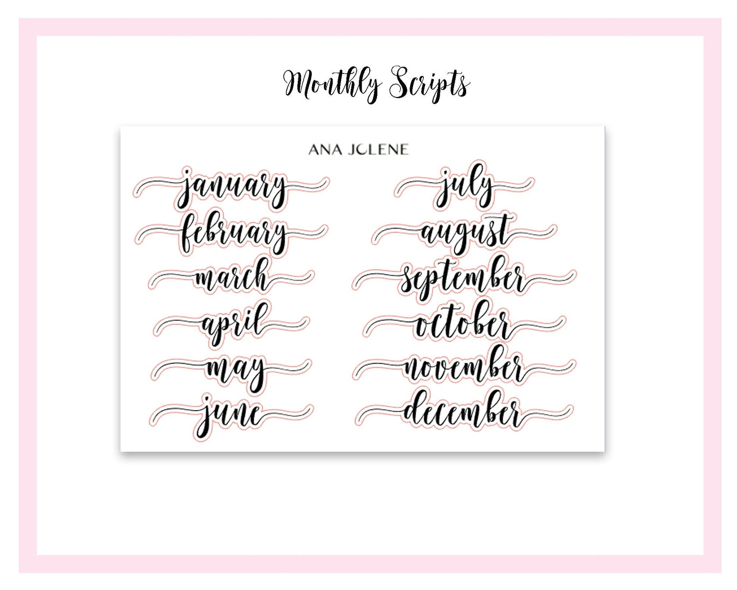 BOOKS AND COFFEE Monthly Planner Sticker Kit (A5Wide)