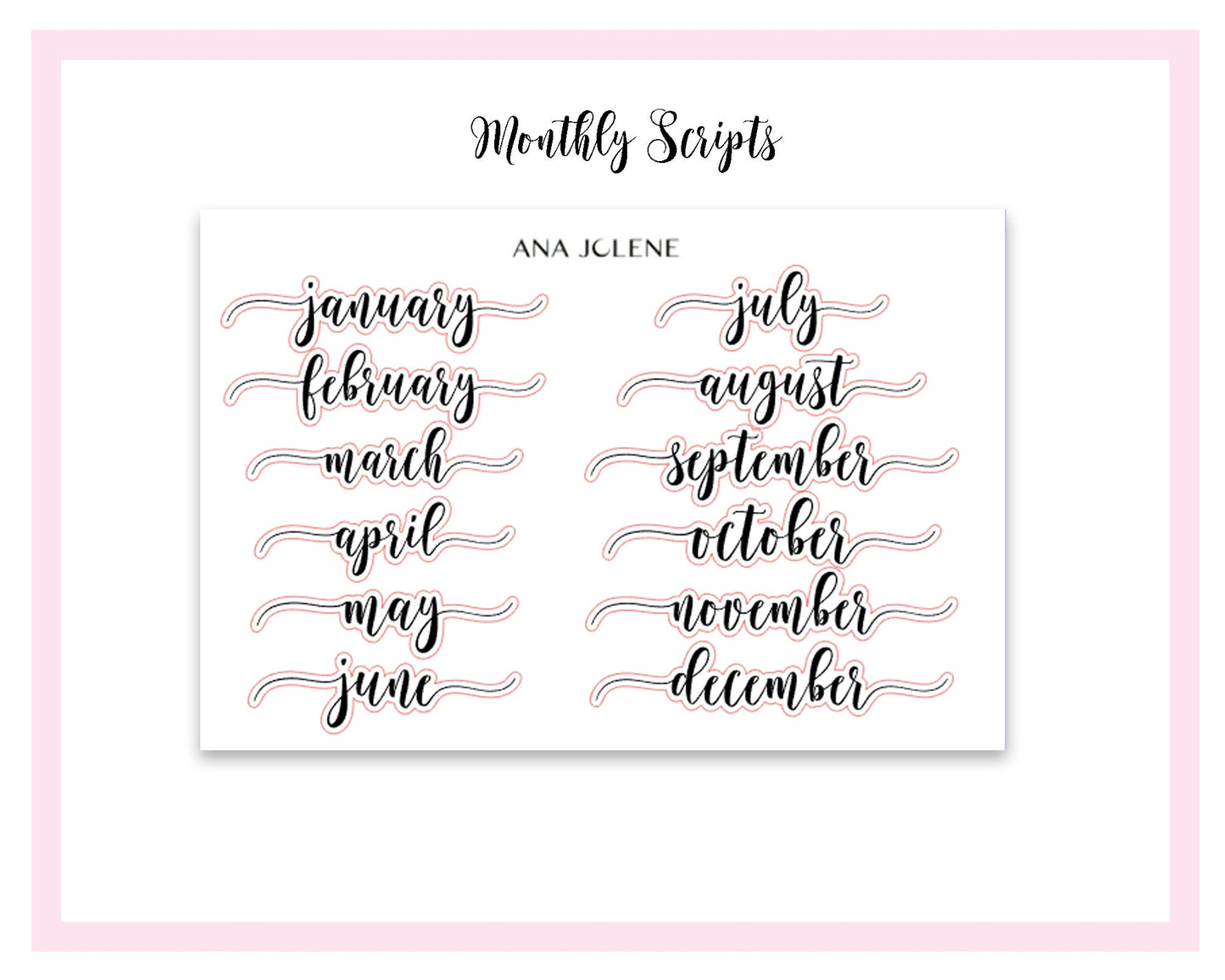 WILDFLOWER EC 7x9 Dashboard Planner Sticker Kit (Erin Condren Life Planner)