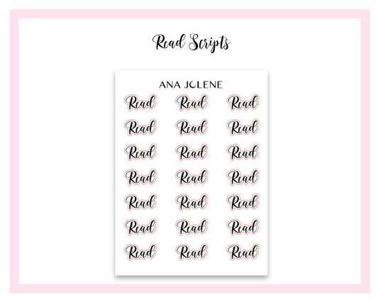 Read Script Stickers