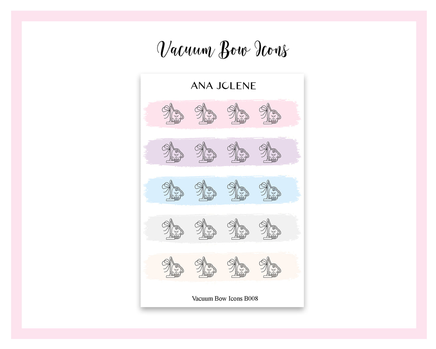 Vacuum Bow Icon Stickers