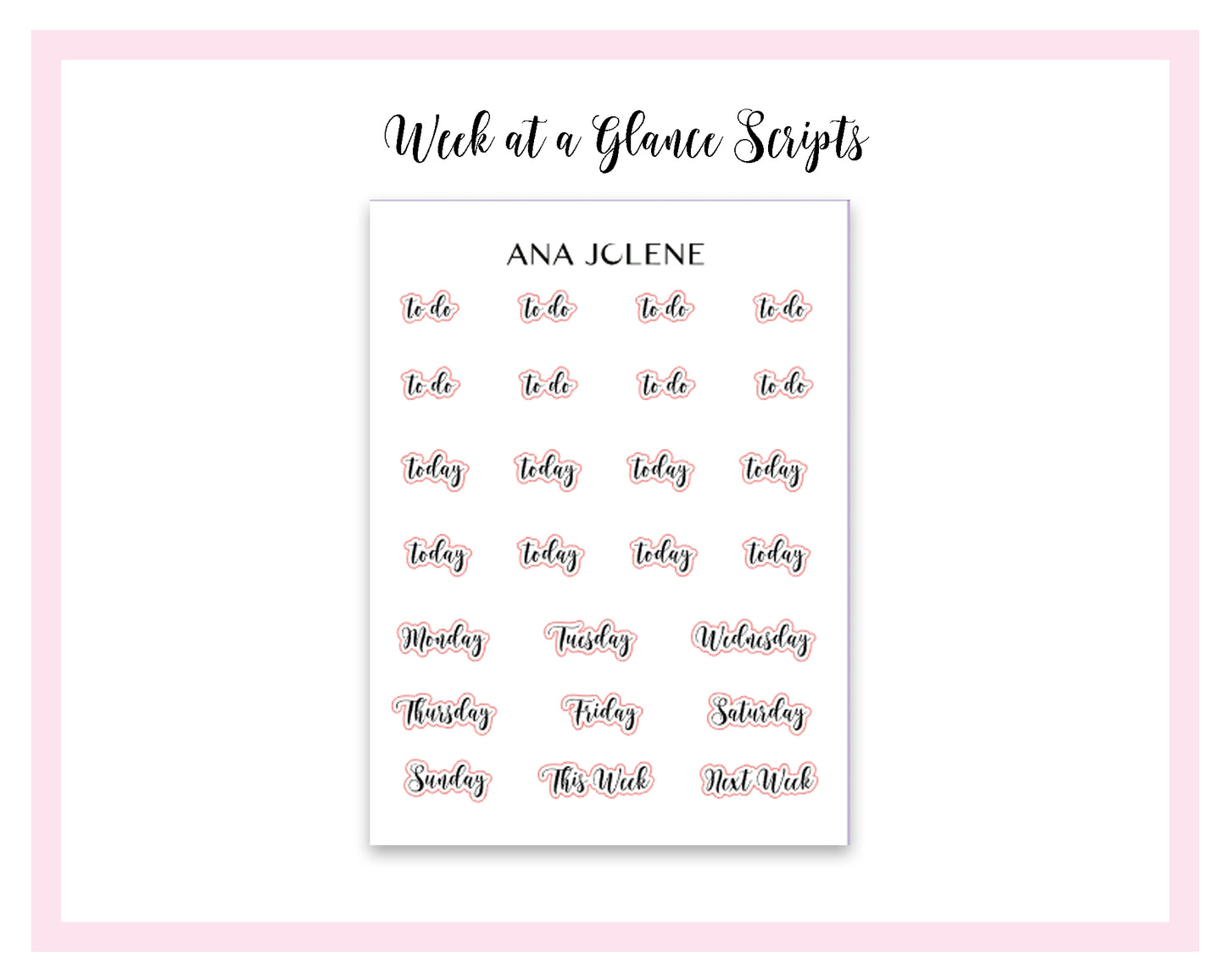 GENEVA FLORAL EC A5 Daily Duo Planner Sticker Kit (Erin Condren)