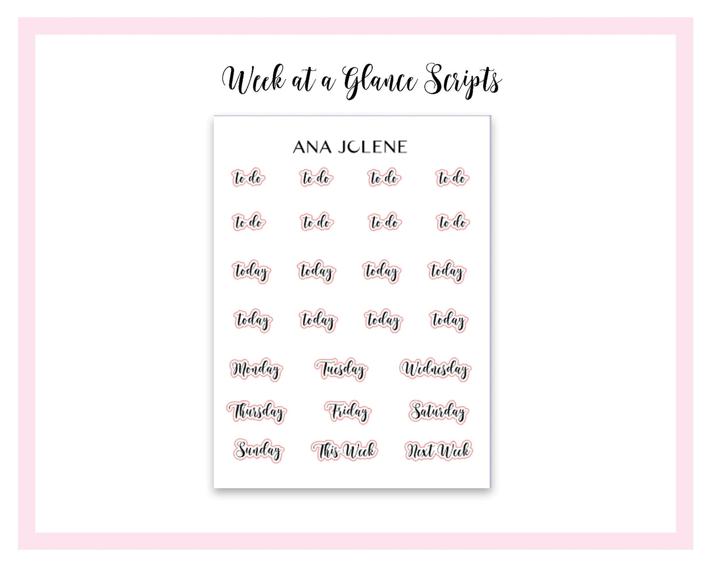 AVALON EC A5 Daily Duo Planner Sticker Kit (Erin Condren)