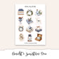 AMIDST A SNOWSTORM   Mini Journal Sticker Kit