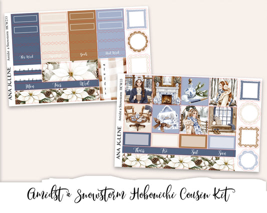 AMIDST A SNOWSTORM Hobonichi Cousin Weekly Planner Sticker Kit